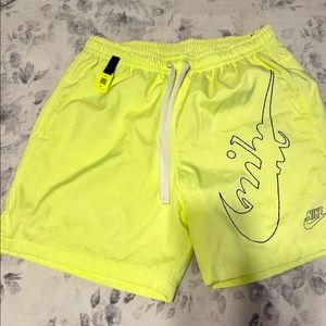 Men’s Neon Nike Swim Trunks